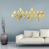 30/6PCS Acrylic 3D Mirror Removable Wall Sticker Home Decor DIY Self-adhesive Mirrors Decal for Living Room Art Wall Decoration