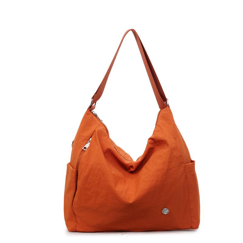 

Versatile Large-Capacity Bucket Bag - Casual Shoulder & Backpack, Solid Color оранжевый
