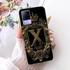 For Vivo V21e V2061 Y73 2021 Case Initial Letter Silicone Protective Soft Back Cover Case For VivoV21e 5G Case V2055 Phone Funda