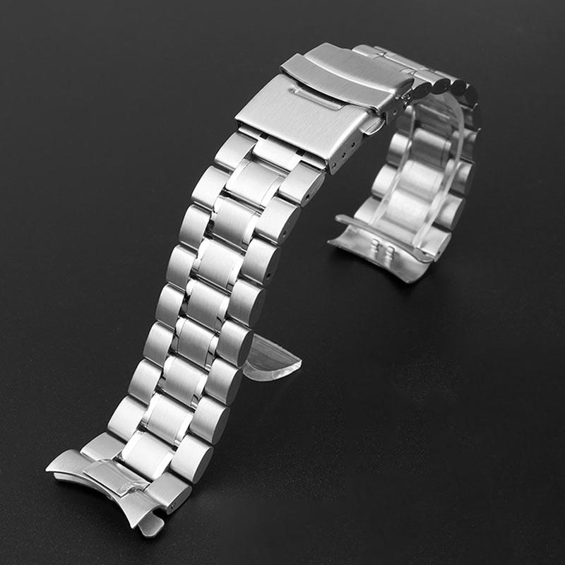 18mm 20mm 22mm 24mm Stainless Steel Watch Band For Casio EDIFICE Series EFV-540 EFV-500 BEM501 MTP-1375 EFB-650 Watch Band Strap 18mm