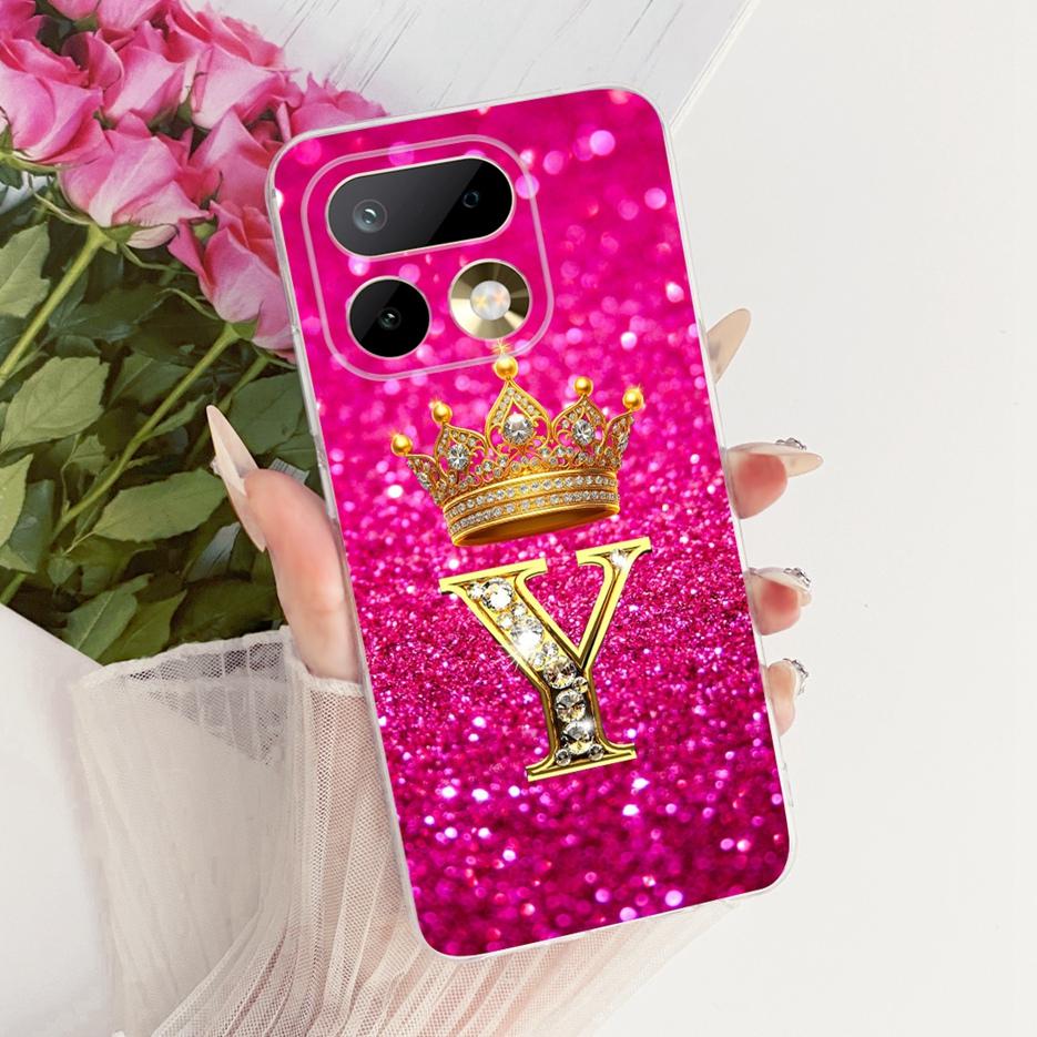 For Realme 16 Pro Case RMX5121 RMX5120 Luxury Crown Letters Cover Soft Slim Phone Case For Realme 16 Pro Plus Realme16 Pro+ Bags