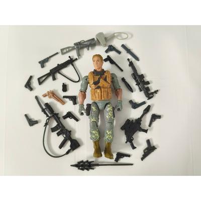 3.75inch Gi Joe Action Figure the Trickshot Logan Chance W/5pcs Accessories Kid Toy