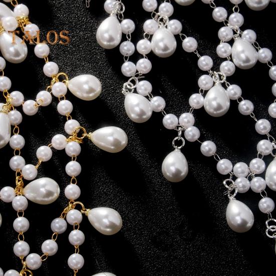 Damen-Stirnband aus Netzstoff, Imitationsperlen, leicht, bequem, Haarreif, Frisur, Ankleiden, Haar-Accessoires