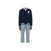 Polo Ralph Lauren Letter Logo Patch Baseball Collar Single-Breasted Long Sleeve Jacket Men Jackets Navy-Blue 710952067-001