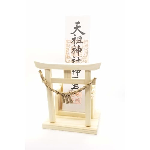 Torii gate with amulet stand (kamidana)