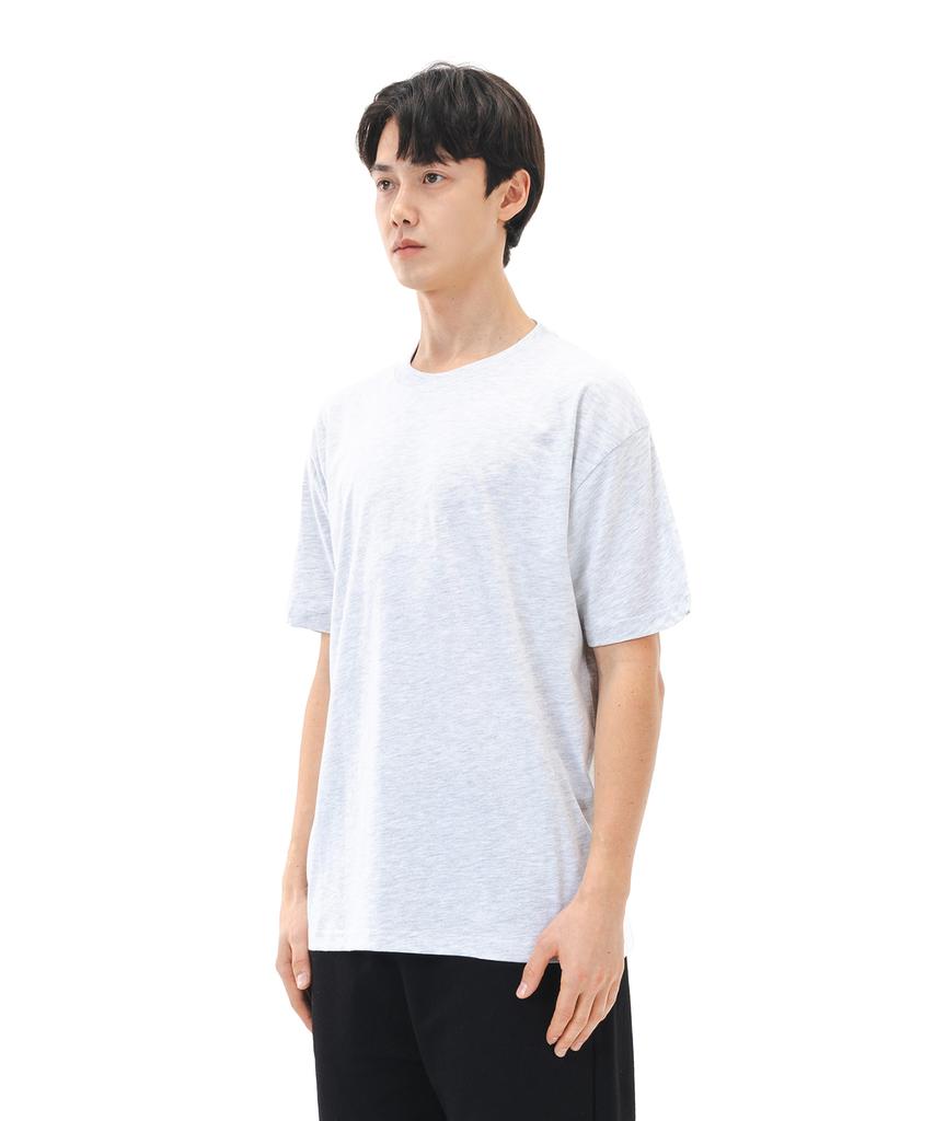 Leukeoseuteom The Essential 18S Plain Short Sleeve T-Shirt (Light Melange)