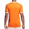 Adidas Alphabet Logo Print V-Neck Sports Tee Men Tops Orange CE8942