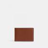 Coach Compact Billfold Wallet Saddle