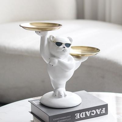 Light Luxury Cartoon Animal Key Storage Tray Ornaments Living Room Shoe Cabinet Home Tray Model Room Front Desk Hotel Accessories