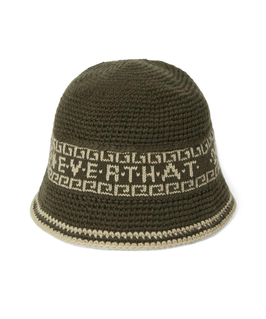 THISISNEVERTHAT Crochet Bucket Hat Olive