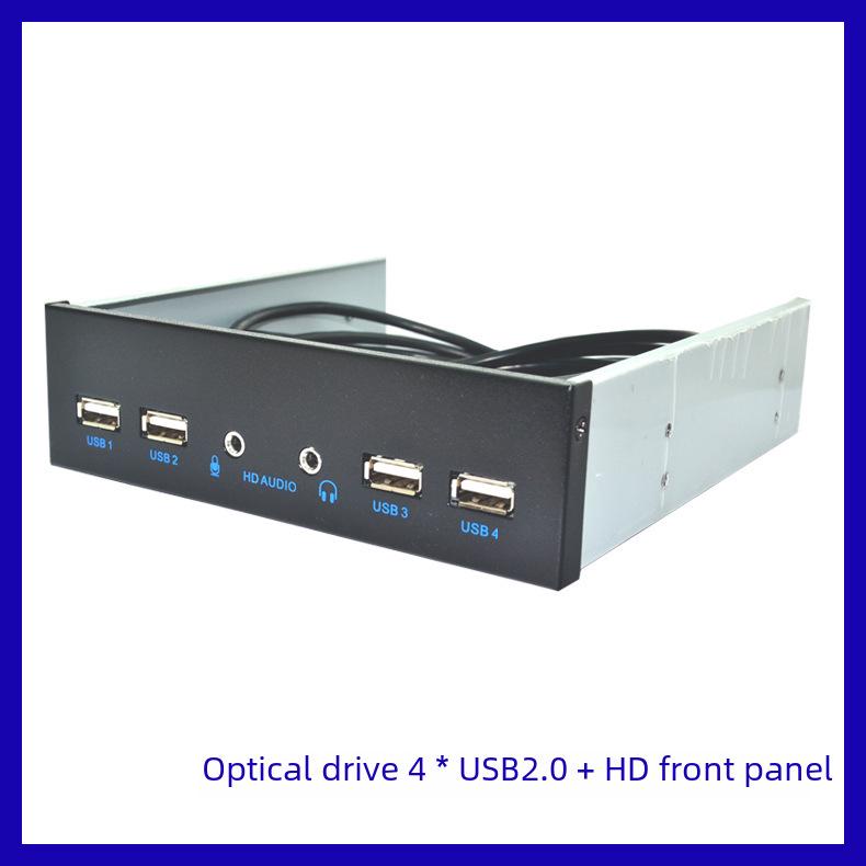 USB3.0/2.0 Optical Drive & Audio Expansion Panel with 19-Pin HD-Audio