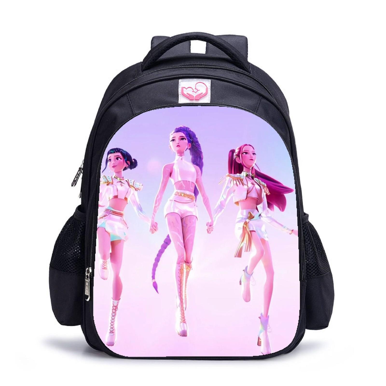 

Повседневная сумка через плечо с рисунком из мультфильма для учеников младших классов средней школы, рюкзаки большой вместимости One Size