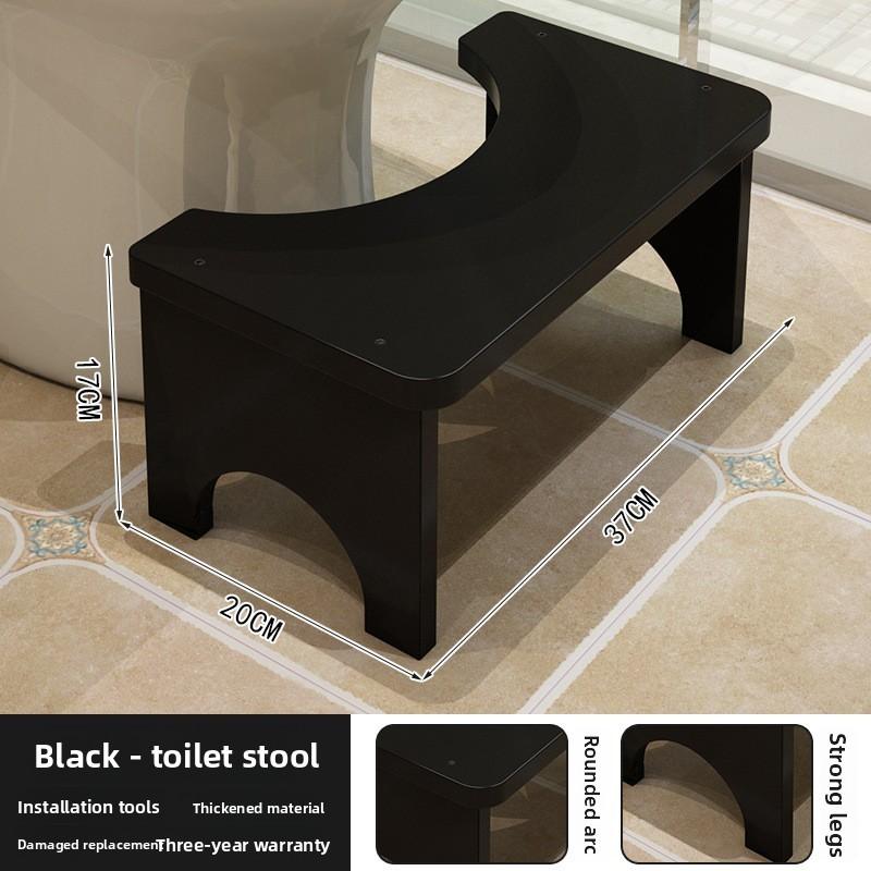 Sgabello per WC Standard per Adulti e Bambini Ausilio per Bagno in Materiale Legnoso