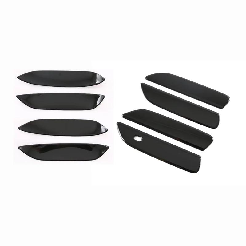 LHD RHD For BYD ATTO 1 Dolphin EA1   ABS Carbonfiber Black Outer Door Handle Door Bowl Catch  Exterior Decorate Sticker