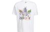 Adidas Originals LOVE UNITES TREFOIL T Shirt Unisex White HC3076