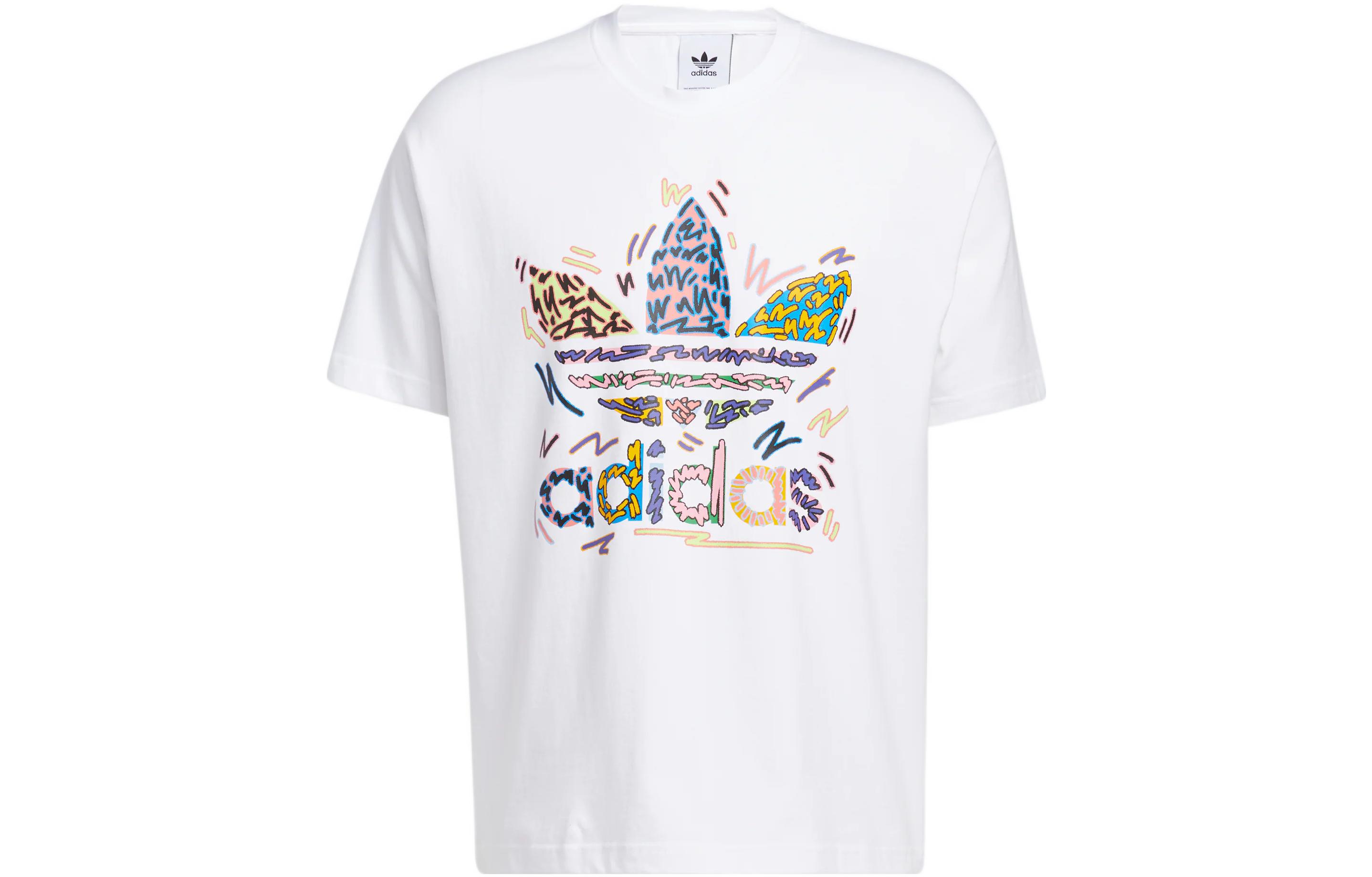 Adidas Originals LOVE UNITES TREFOIL T Shirt Unisex White HC3076 S