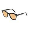 Gentle Monster Lang-O1 Round Sunglasses With Letter Engraving Decoration Unisex Sunglasses Orange LANG-O1(OR)