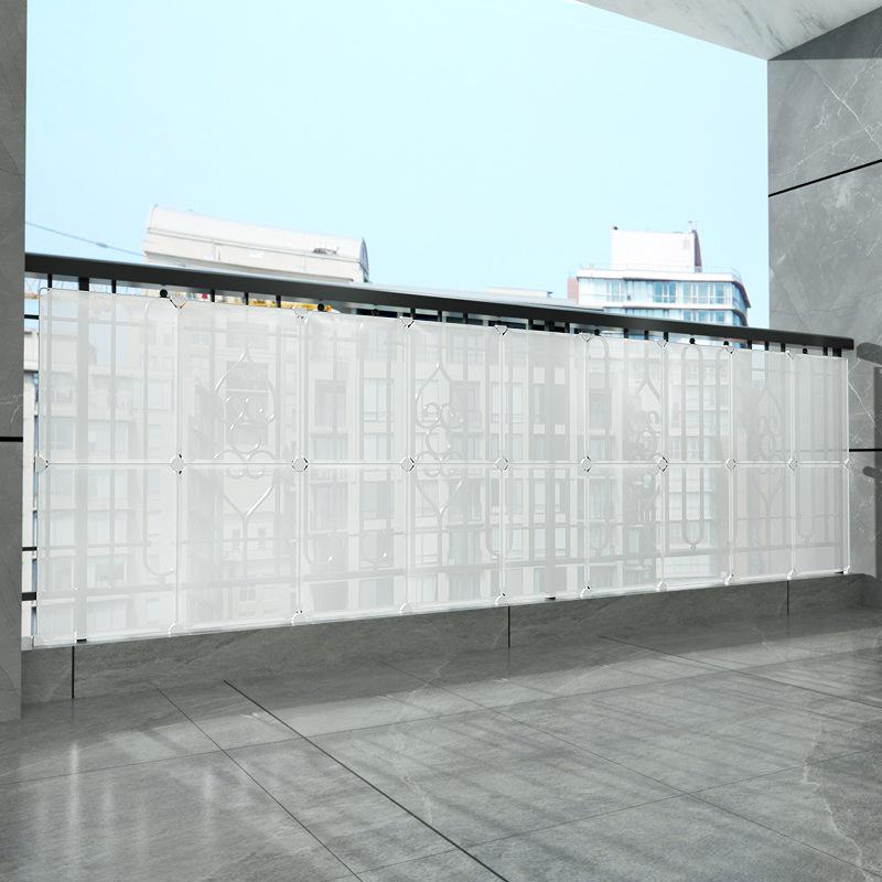 Balcony Privacy & Safety Screen: Rainproof, Dustproof, Pet-Protective Enclosed Railing