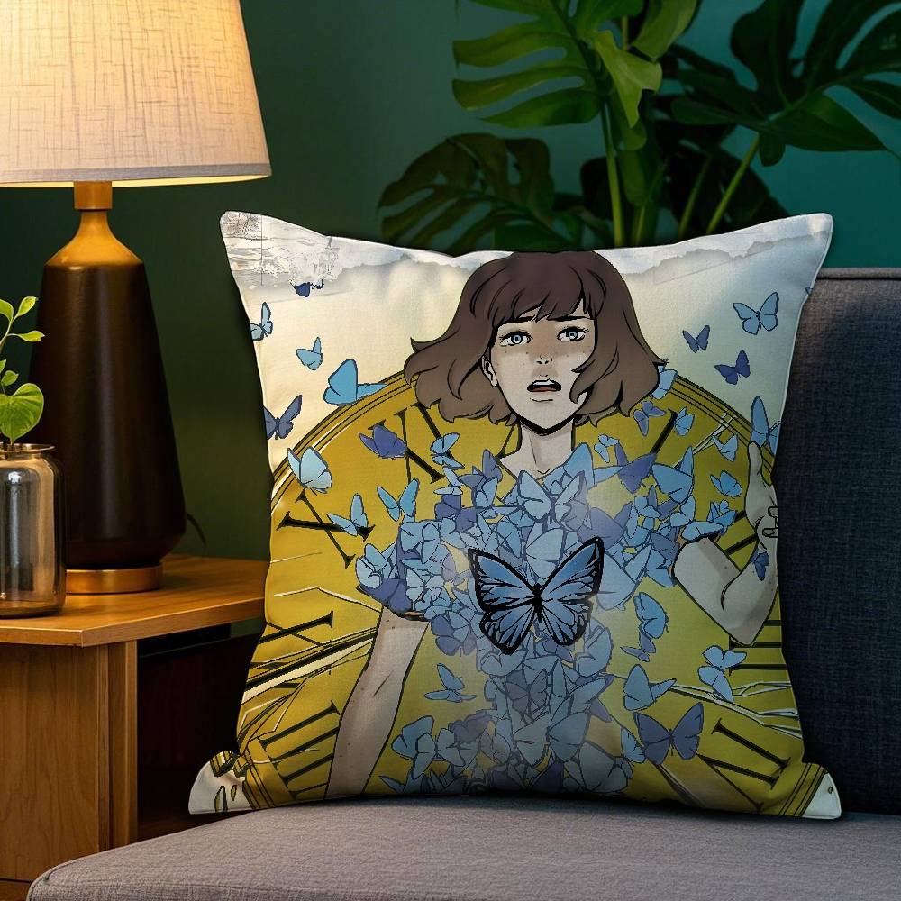 Spiel Life Is Strange Kissenbezug Sofa Wohnzimmer Schlafzimmer Zweiseitiger Druck Quadratisches Kissen Nickerchen-Kissenbezug