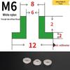 T-förmige Nylon-Dichtungsscheibe M3-M35 Gewinde Isolierabstandshalter