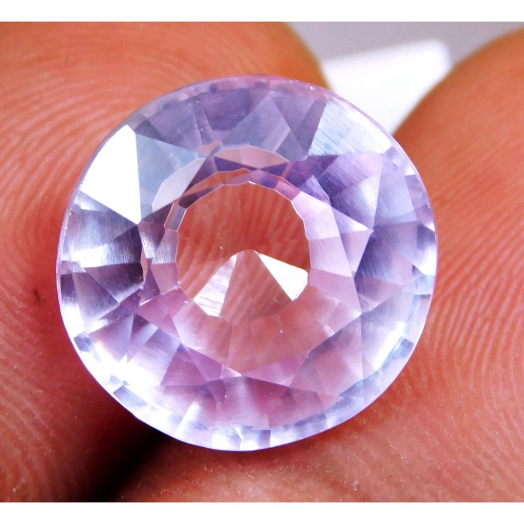 12.75 Ct Natural Pink Kunzite Round Cut Certified Loose Gemstone Jewelry