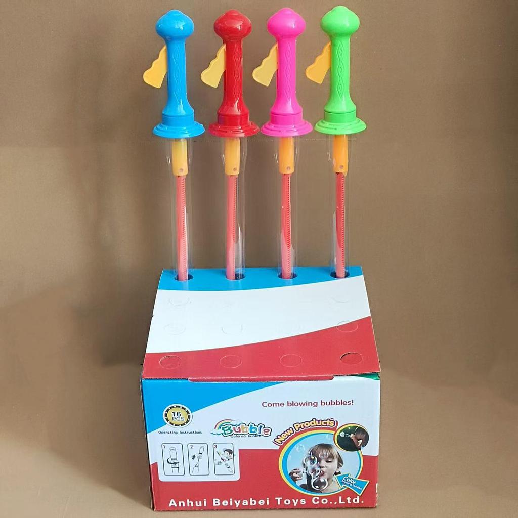 46CM Western Bubble Wand: Colorful Bubble Sword with Solution for Summer Fun