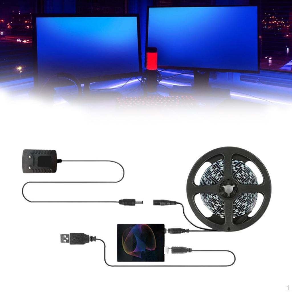 PC RGB Strip Gaming Light Professional Sync to Screen Color Ambient 1 Meter