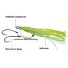 16cm/8g Silicone Squid Bait Sharp Vivid Swim Double Hook Octopus Skirt Bait Fishing