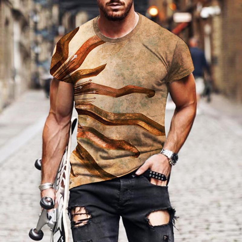 Мужская футболка с принтом в виде подсолнуха 3D Digital Printed — фото 12