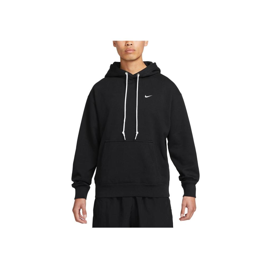 Nike Solid Color Logo Hoodie With Pocket Men Tops Black DX0814-010