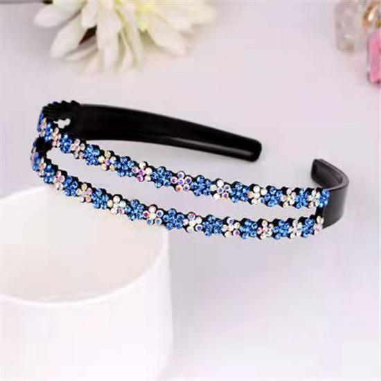 Korean Non-Slip Double Row Plum Blossom Headband for Women and Kids – Versatile Hairpin Accessory