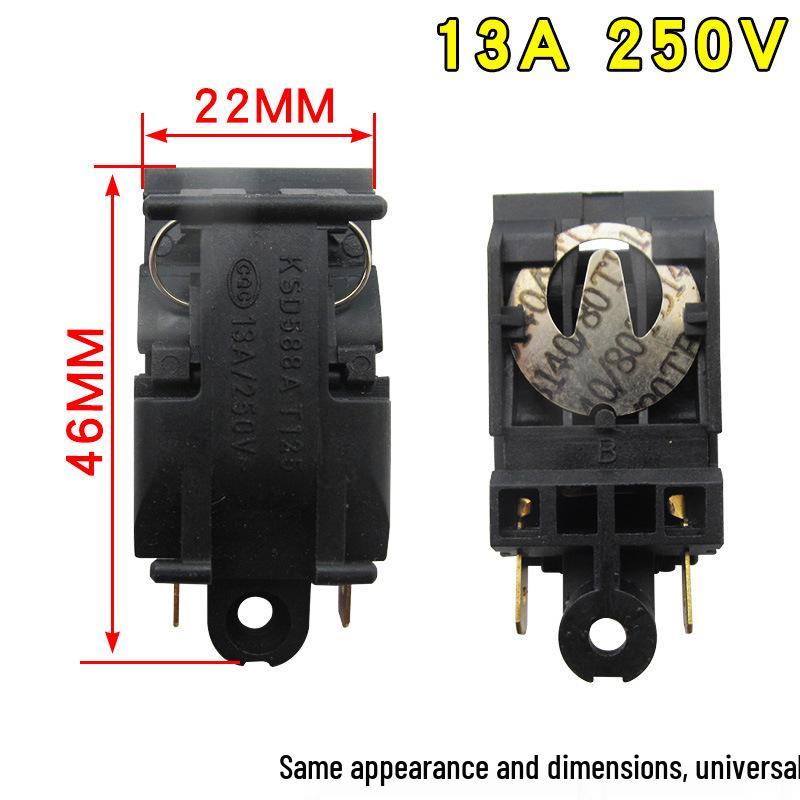 Universal 16A Electric Kettle Thermostat with Pure Copper Feet and Automatic Power Off