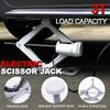 Electric Car Jack Kit 12V Trailer Floor Jack Stands Set 3 Ton Vehicle Scissor Car Lift for Tire Change and Road Emergency with I