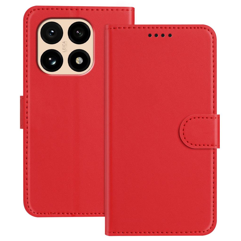 Pro Xiaomi 15T Kožené pouzdro Peněženka Stojánek Jednobarevný Kryt na telefon proti pádu