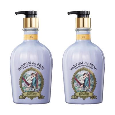 Bellman Parfum De Peau Perfume Body Wash Iris Musk Fragrance, 600ml, 2 Units