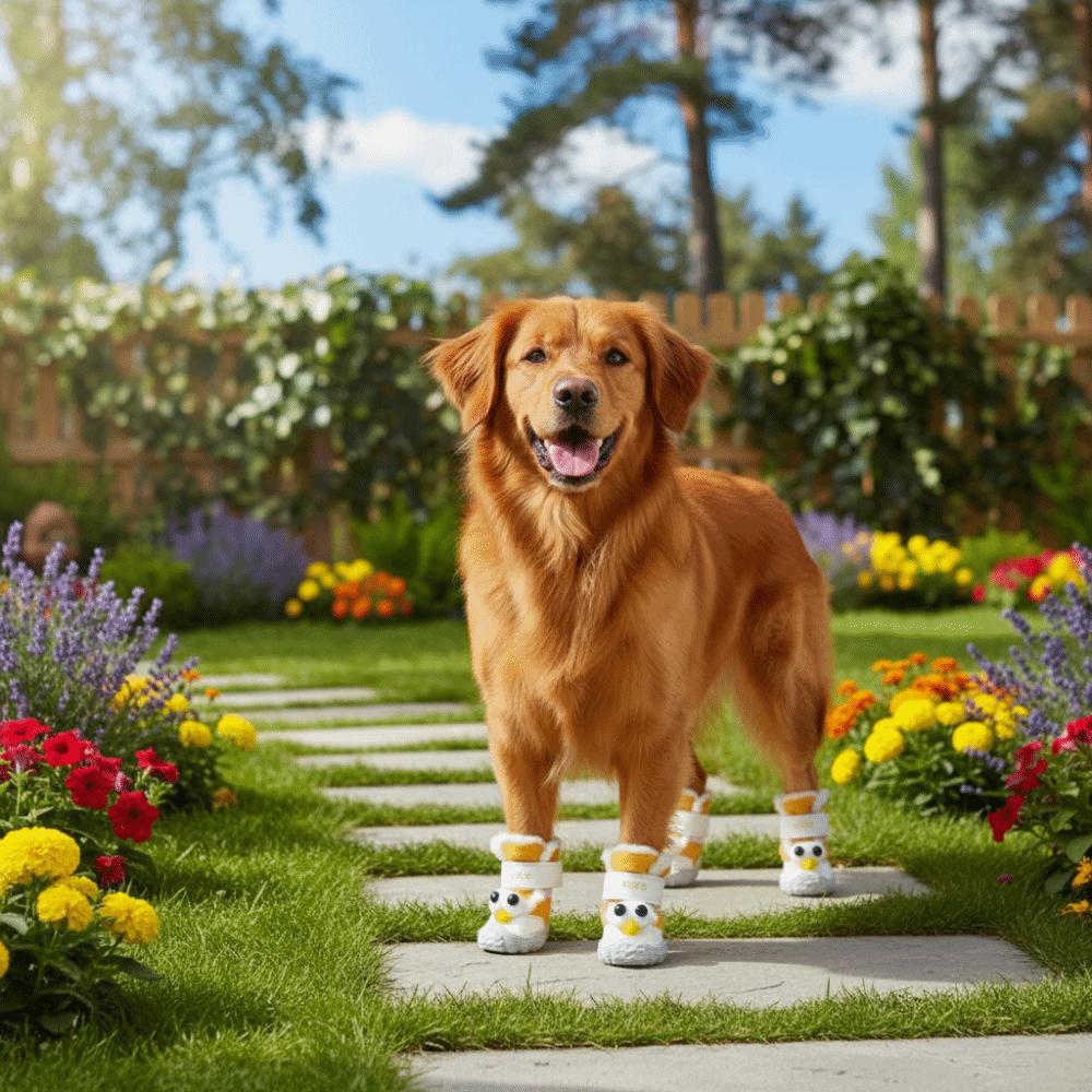 Protiskluzové sněhule pro domácí mazlíčky Odolné psí fleecové boty Pohodlné boty pro domácí psy Venkovní