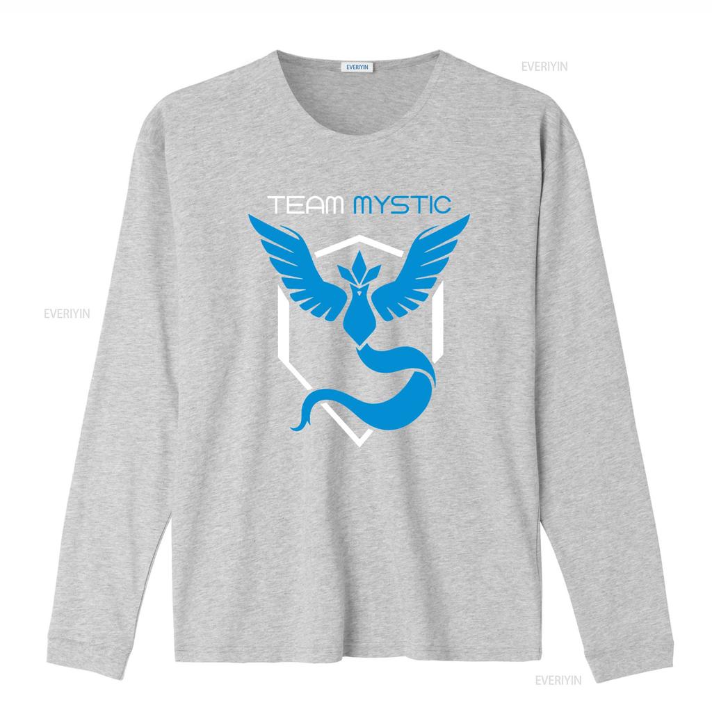 Maglietta Vintage Blu Simbolo Team Mystic per Uomo Fan Divertente Poke Go Saggezza Lavata Comoda Alla Moda Unisex Versatile