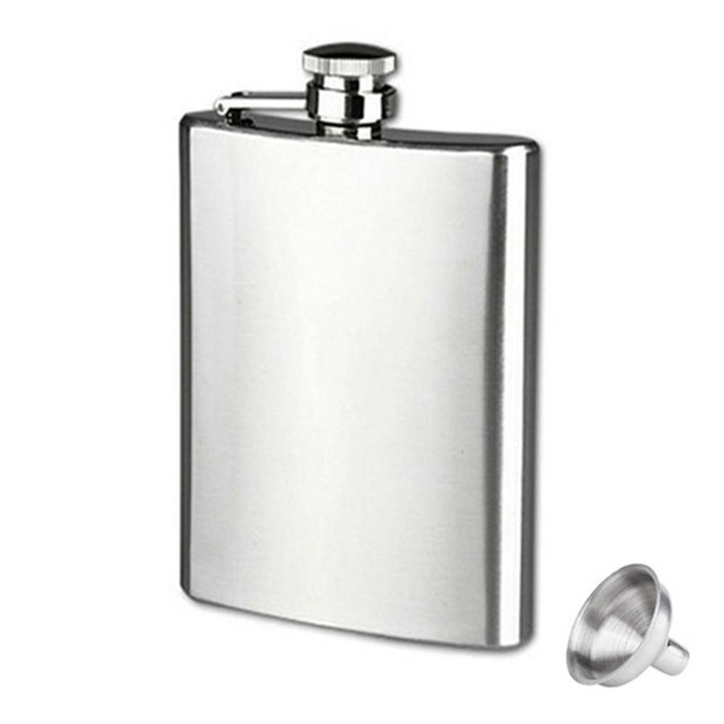 Wrapped Stainless Steel Flask Screw-cap Sealing Tightly Flask for Bourbon Gin Tequila Shots
