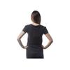 Adidas Originals Contrast Color Brand Logo Print American Vintage Shoulder Sleeve T-Shirt Women Tops Black AJ8084