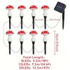 8 Head Solar Mushroom Lights Stake Garden Decor, Festive Christmas Fairy Lights for Outdoor Yard, Wedding Party Atmosphere