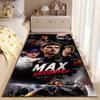Sports Area Rug, Max Verstappen Red Bull Racing Multiple Paces Collage Car Dark Red Print, Garage Decor, Non-Slip Mat