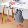 Desk Mount Hook Backpack Hanger Strong Load-bearing Simple Installation Adjustable Clamp-on Under-Desk Hanger Hook