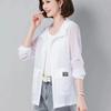 Female Summer Loose Short Sunscreen Solid Color Thin Section Commuter Jacket