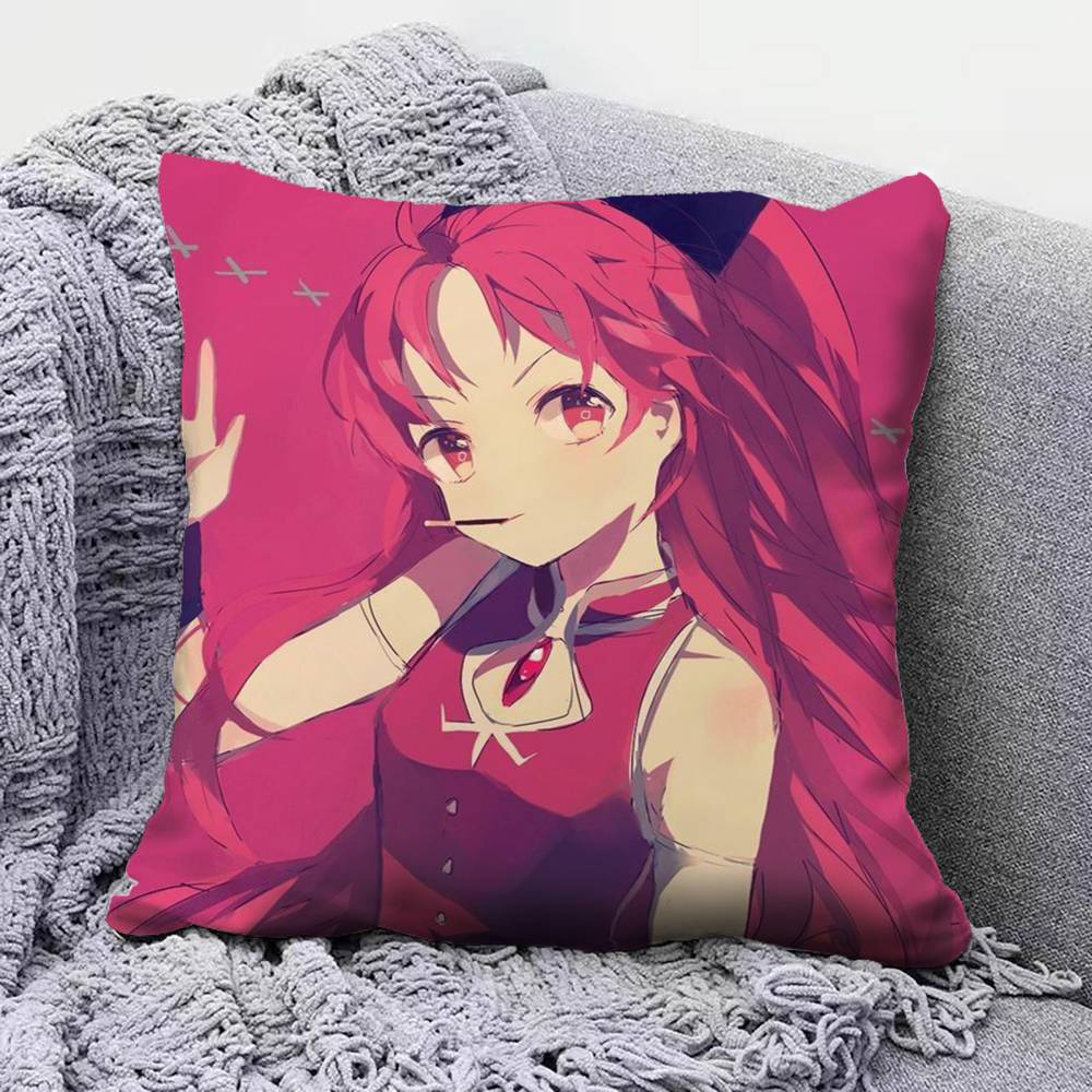 Puella Magi Madoka Magica Anime Girl Cute  Home Sofa Cushion Covers and Aecorative Custom Pillow Covers