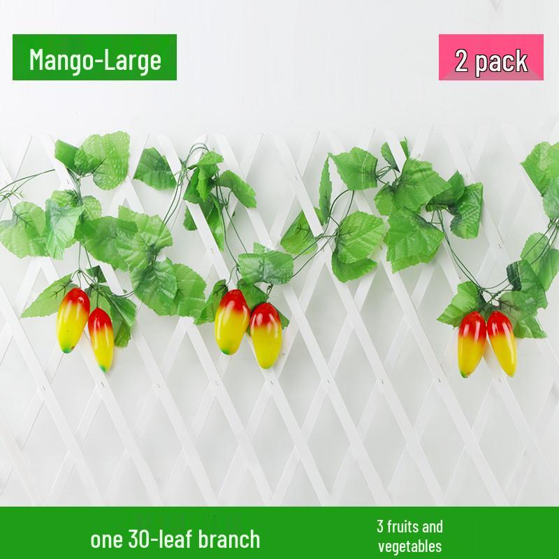 Artificial Rattan Vines for Pipe and Ceiling Decoration - Fake Green Leaves