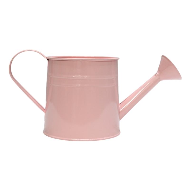 Vintage Iron Watering Can Planter Convenient Metal Container Perfect As a Flower Pots or Office Decoration