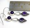 Amethyst Gemstone Boho Designer Women Dangle Earring, Solid 925 Sterling Silver Earring, Gift For Her, Statement Jewelry
