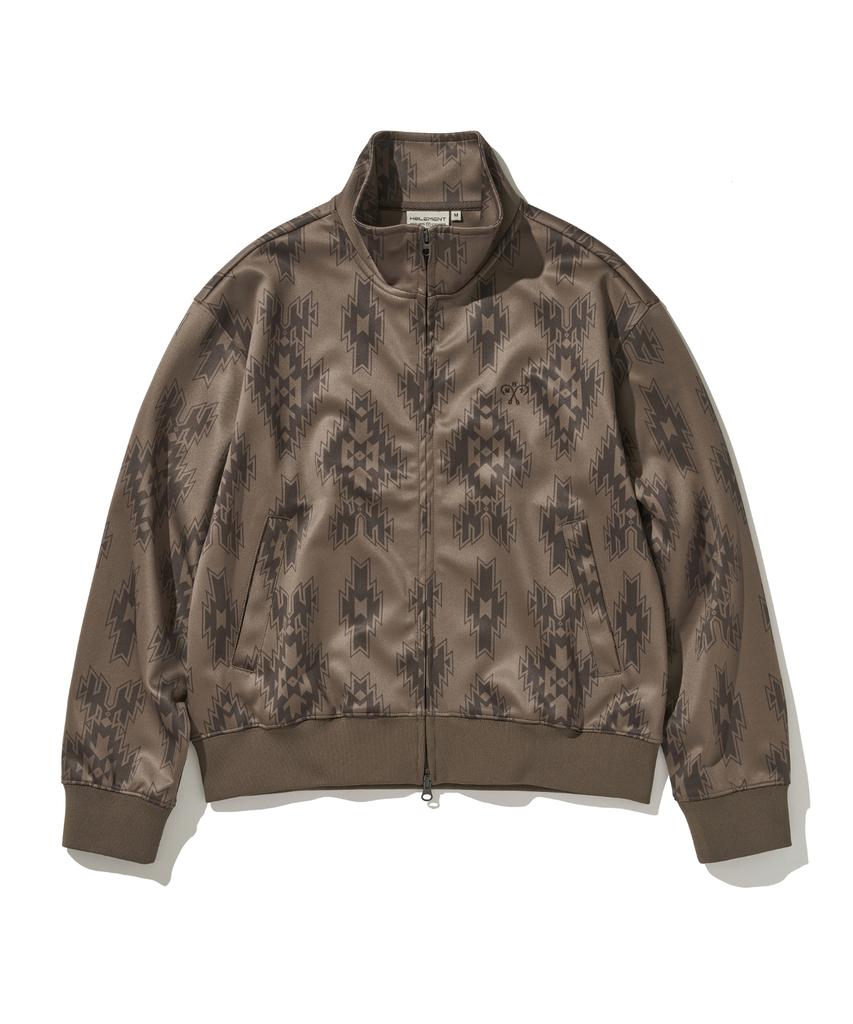 Helement Koi Pattern Track Top (Mocha)