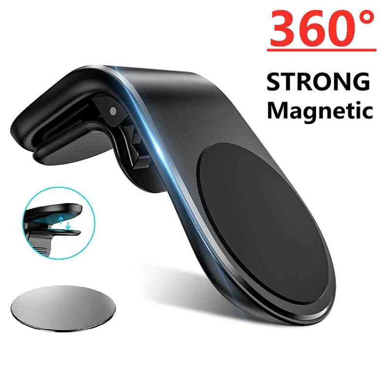 Magnetyczny Uchwyt na Telefon Samochodowy 360° Metalowy Uchwyt na Kratkę Wentylacyjną Stojak Do Xiaomi Samsung Huawei iPhone 16 15 14 13 Uchwyt na Telefon Komórkowy GPS