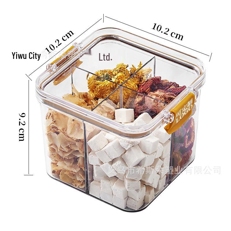 Transparent Plastic Food-Grade Storage Jar for Candy, Tea, Grains, and Cereal
